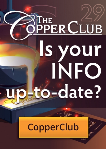 Is your Copper Club info up to date?