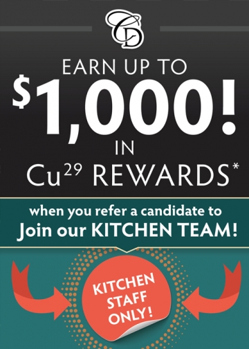 Refer an employee & you could up to $1,000*