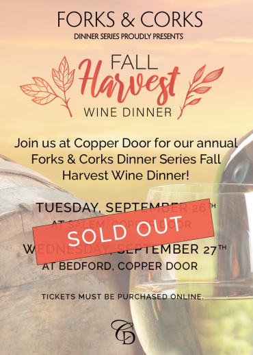 September Fall Harvest Wine Dinner
