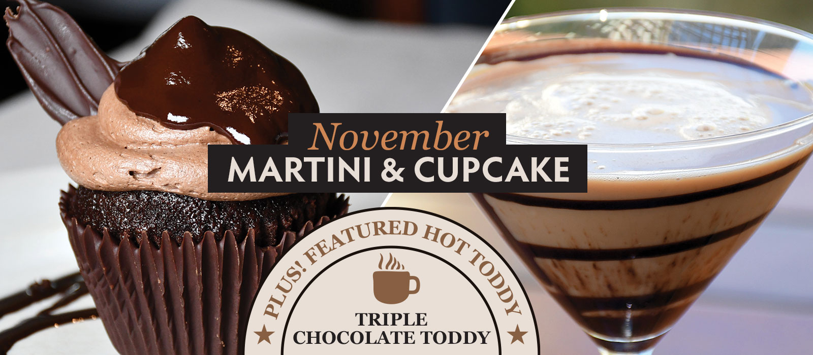 Martini and Cupcake of the Month at Copper Door