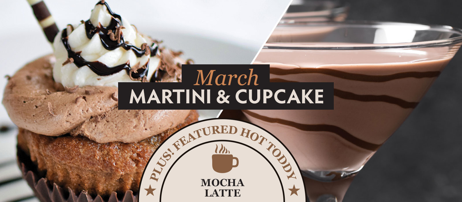 Martini and Cupcake of the Month at Copper Door