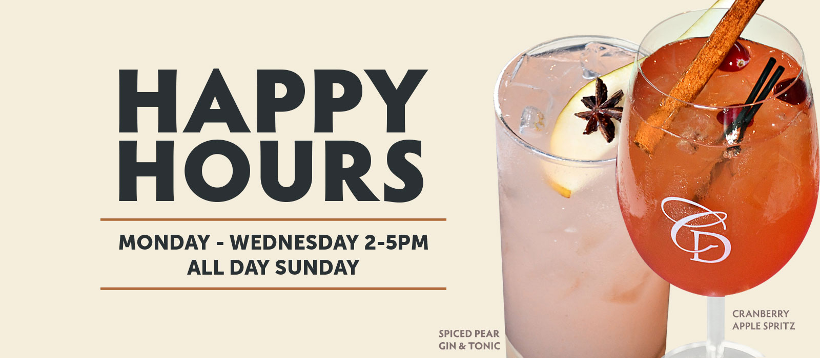 Happy Hours at Copper Door