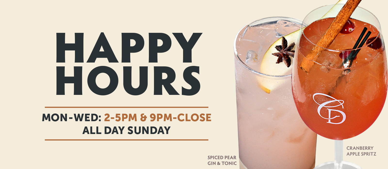 Happy Hours at Copper Door