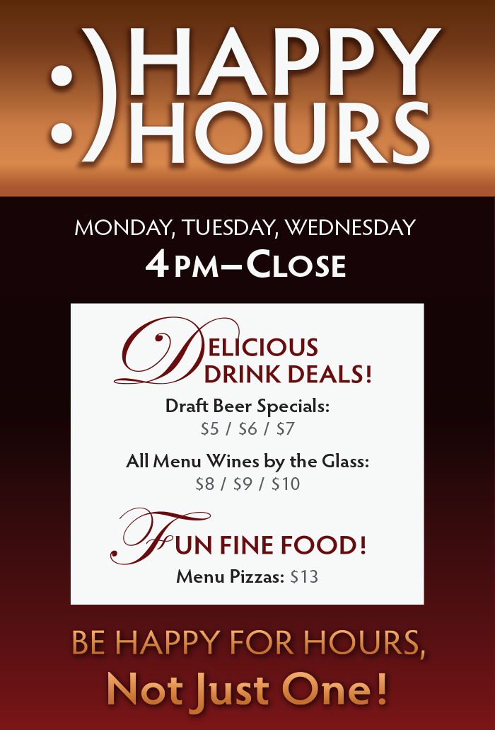 Copper Door Restaurant Happy Hours