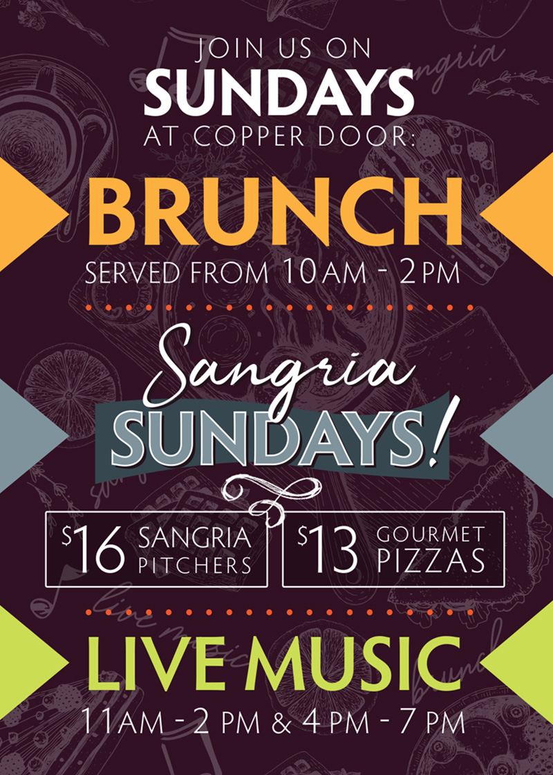 Copper Door Restaurant Sangria Sunday
